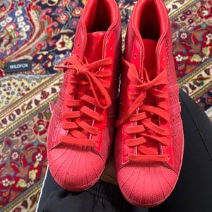 Adidas pro model snake skin sneakers